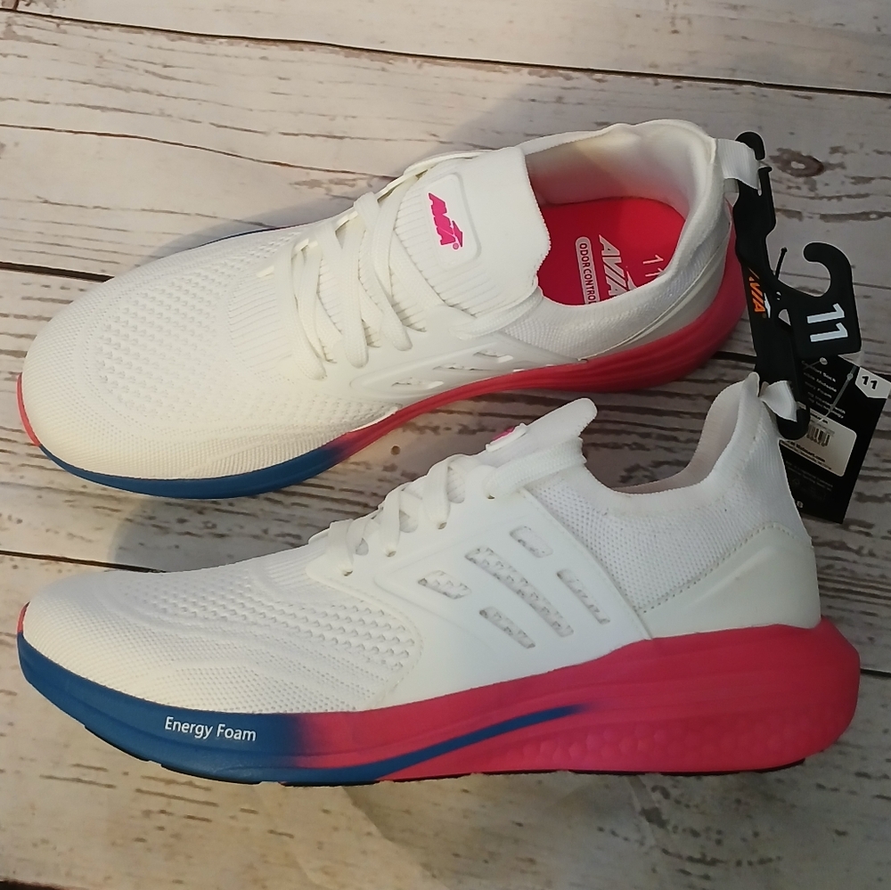 White and Pink Women's Sneakers
